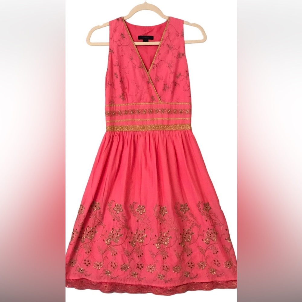 Express Pink and Gold Dress